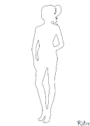 siluet Bosib Chiqarish Uchun Bo'yash Sahifalari